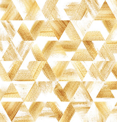 Gold paint brush strokes pattern