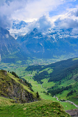 Aerial view of Switzerland