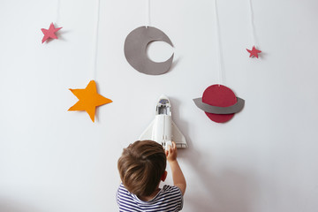 imagination and hand made galaxy at home © beavera