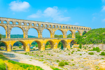 Pont du Gard aqueduct in France