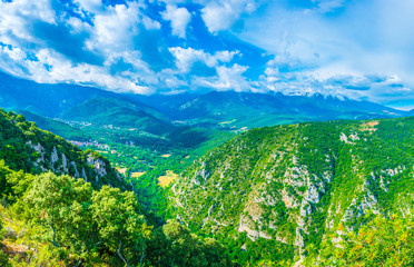 Pyrenees Orientales near Villefranche de Conflent in France