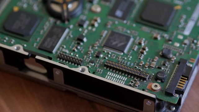 Old Hard Disk In Motion