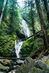 Murhut Falls in the Olympic National Park in Washington, USA