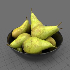 Pears in bowl