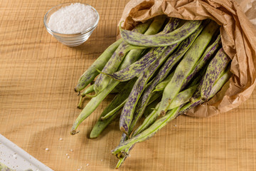 Heap of green beans