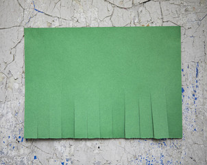 Blank green paper