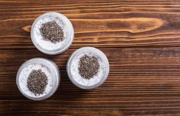 Chia seeds yogyrt pudding