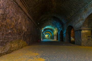 Cryptoportiques, an underground gallery or roman origin in Arles, France