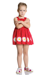 The little girl thinks.