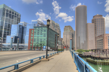 Naklejka premium Boston is a Major City on the East Coast of the United States