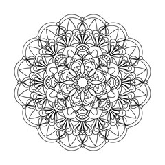 isolated arabesque mandala
