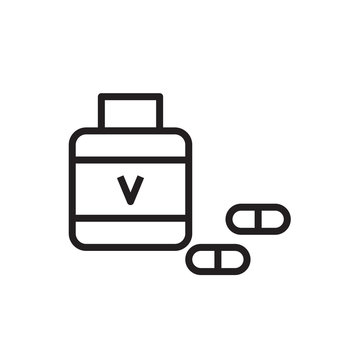 Vintamin Bottle icon Vector illustration, EPS10.