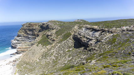 A cliff edge of cape of good hope, Cape Town, South Africa