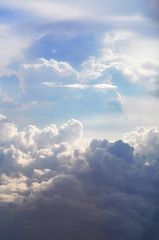 sky, cloud, clouds, blue, white, nature, weather, day, heaven, cloudscape, air, summer, cloudy, light, atmosphere, skies, beautiful, fluffy, sun, clear, cumulus, bright, meteorology, abstract, beauty