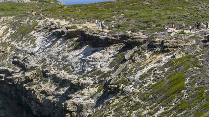 A cliff edge of cape of good hope, Cape Town, South Africa