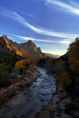 Zion's Watchman at dusk