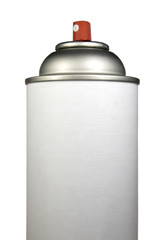 isolated aerosol can with blank label