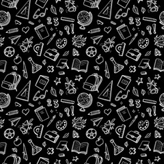 School big pattern black