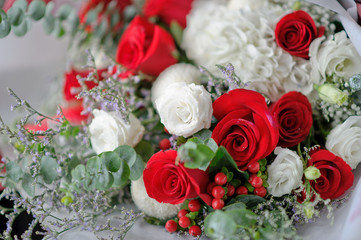 wedding decoration flower background,  colorful background, fresh rose, bunch of flower
