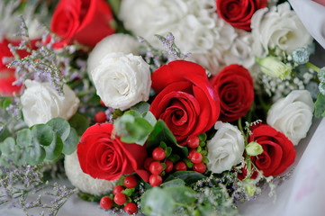 wedding decoration flower background,  colorful background, fresh rose, bunch of flower