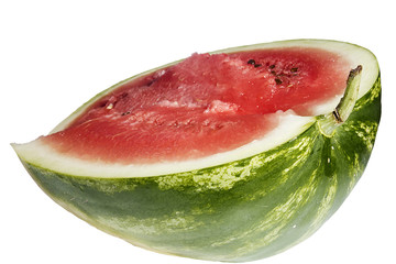 Half a sweet ripe watermelon
