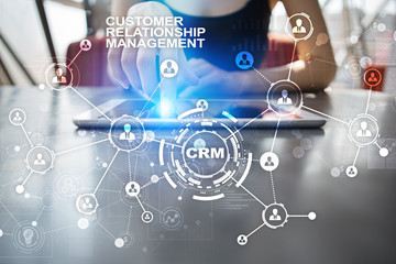 CRM. Customer relationship management concept. Customer service and relationship.