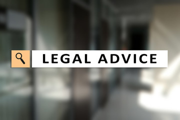 Legal advice ext on virtual screen. Consulting. Attorney at law. lawyer, Business and Finance concept.