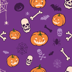 Boo Pumpkins Halloween Fun Pattern