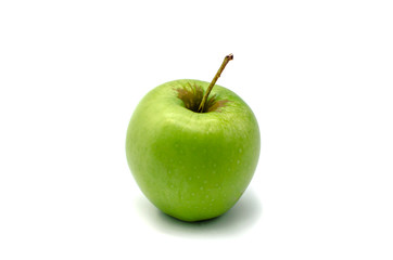 Green Apple on a white background