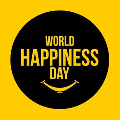 world happiness day design