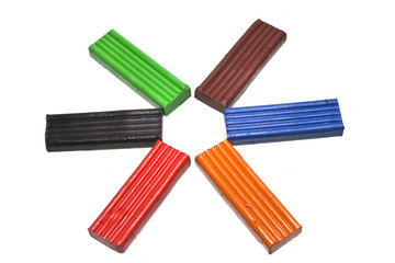 clay clay isolated on white background