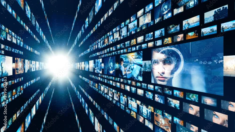 Aufkleber visual archives concept. social networking.