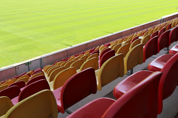 Tribüne Sportstadion © U. J. Alexander