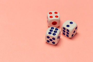 risk concept - playing dice