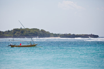 Obraz premium fisherman boats in the ocean