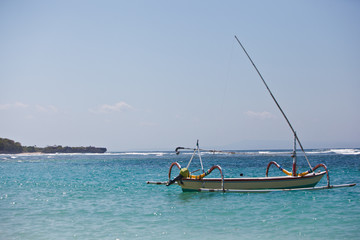 Obraz premium fisherman boats in the ocean