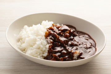 欧風 ハヤシライス カレー テーブル