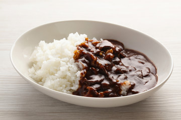 欧風 ハヤシライス カレー テーブル