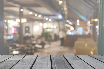 wood table top Blur Cafe Interior