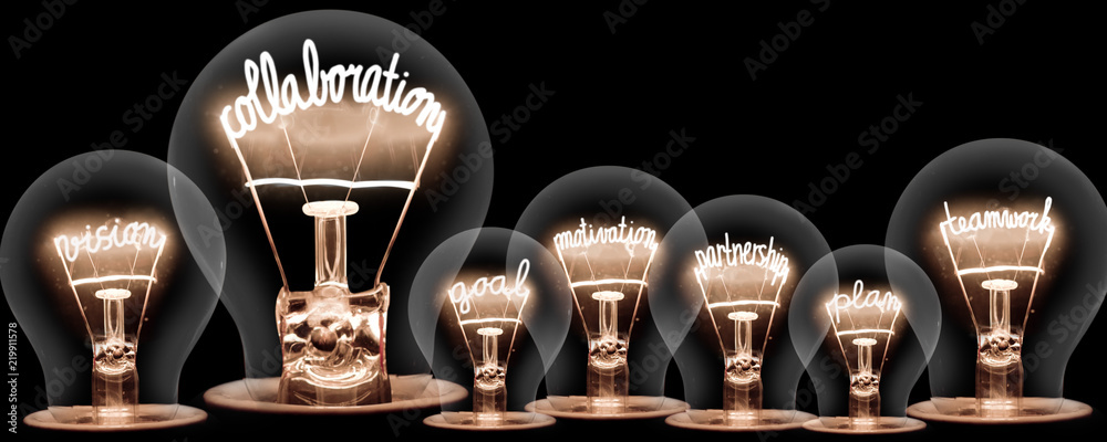 Sticker light bulbs concept