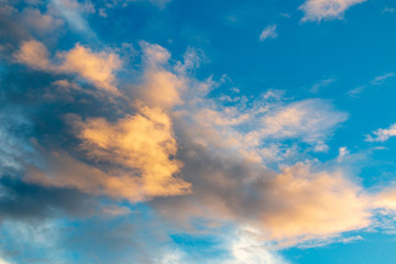 Naklejka na ściany i meble sky with cloud before sunset