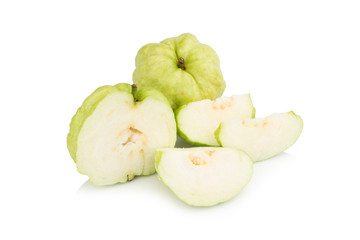 Guava fruit asian isolated on white background