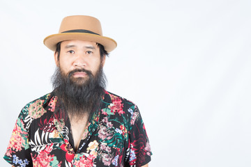 Movember - Asian bearded man.