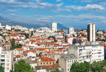 Fototapeta na wymiar View on the old town of Split, Croatia.