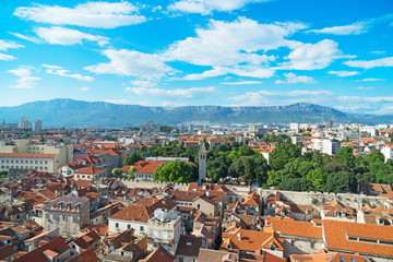 Fototapeta na wymiar View on the old town of Split, Croatia.