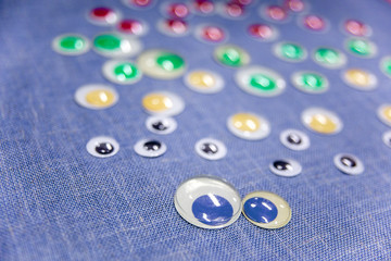 Background with sewing and knitting tools and accesories