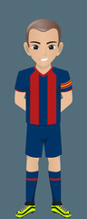 Vector Character Football / Socher Team Kit 