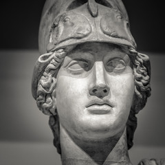 Greek statue of goddess Athena