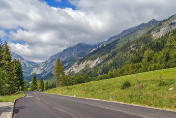 Landscape in Alps, Austria