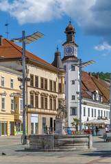 Obraz premium Main street in Leoben, Austria
